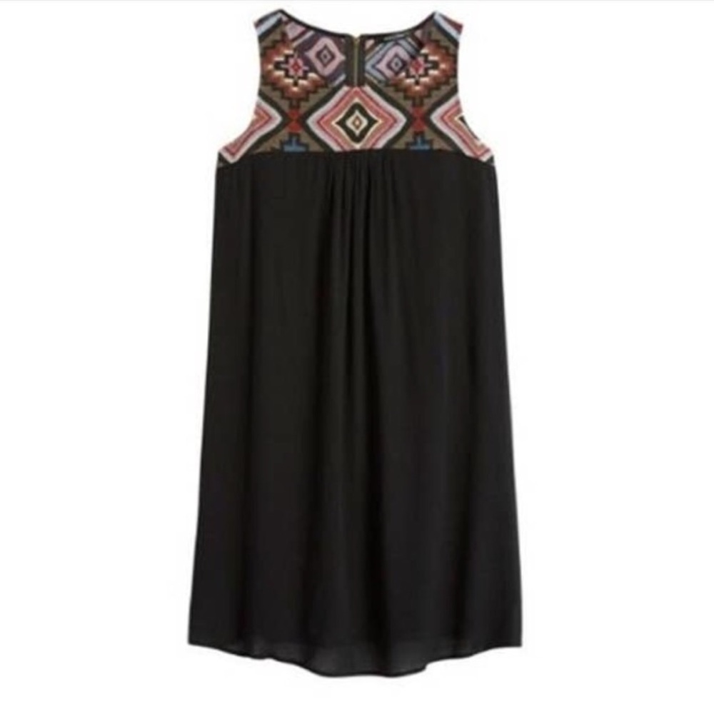 Doe & Rae Leonna Embroidered Dress Black Small